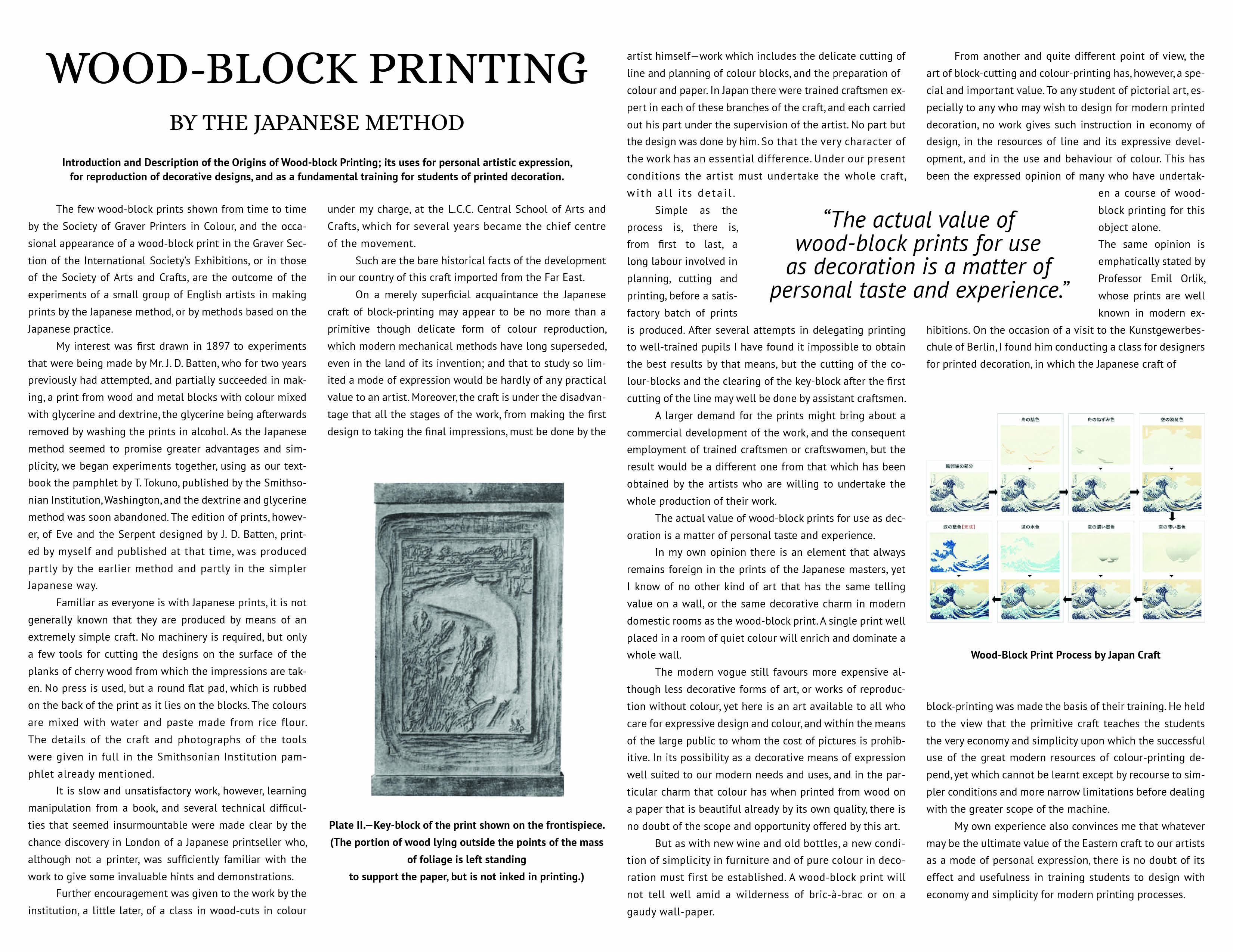 I designed Wood-Block Printing Magazine