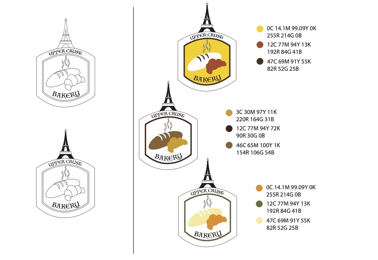 Refined the selected logo designs